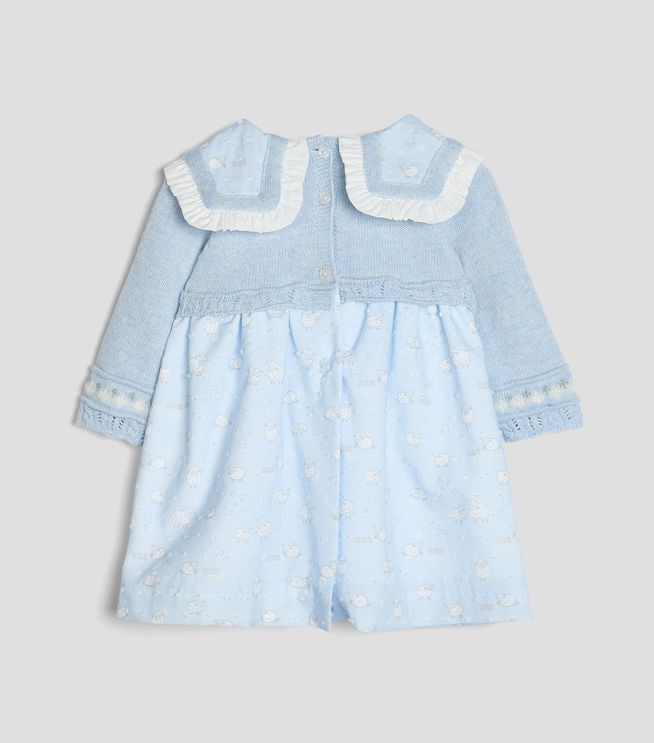 Vestido manga larga estampado Bebé